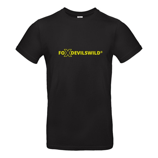 Foxdevilswild T-Shirt Herren - style eleven - Workwear / Freizeitshirt schwarz / lime