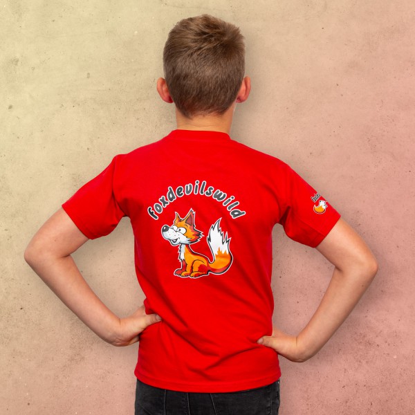 Foxdevilswild T-Shirt Kids - style one - rot